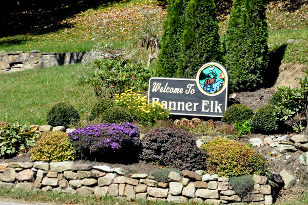 Welcome to Banner Elk sign